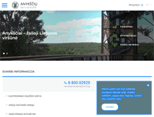 Tablet Screenshot of anyksciai.lt